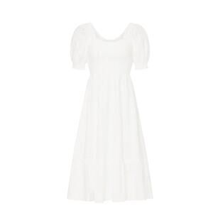 Hill House Home Women's Preloved White Eyelet Louisa Nap Dress Size Small